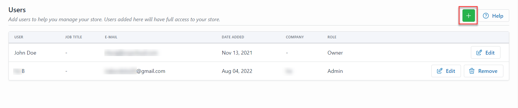 Adding and Deleting Users