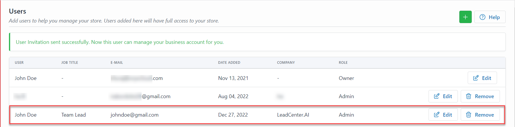 Adding and Deleting Users
