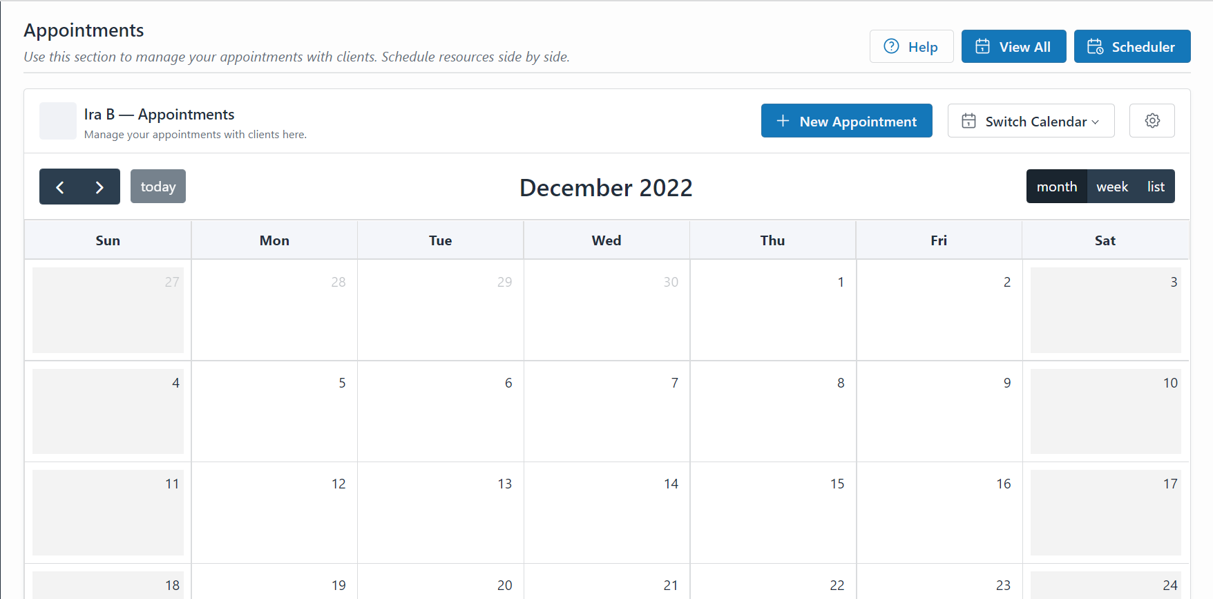 managing appointments