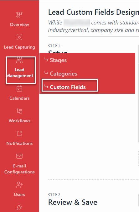 Setting Up Custom Fields