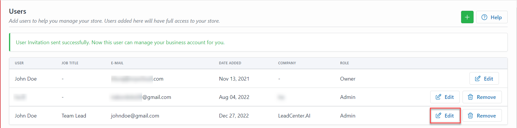 Adding and Deleting Users
