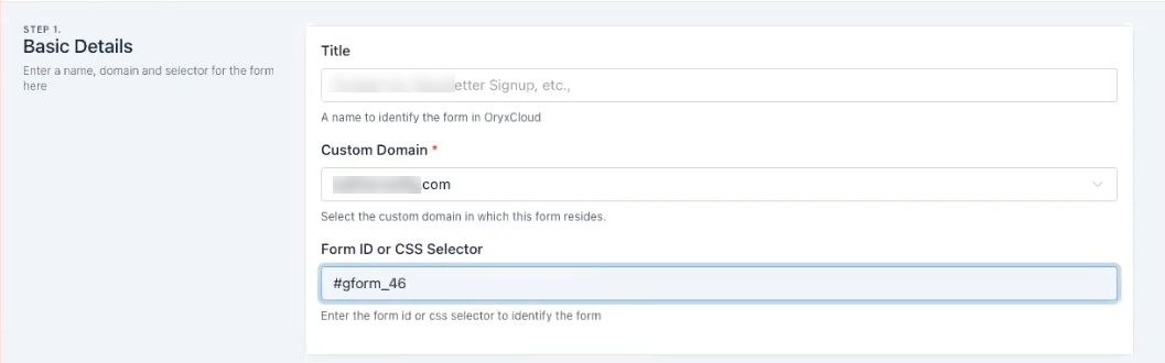 Configuring External Forms Figure 20