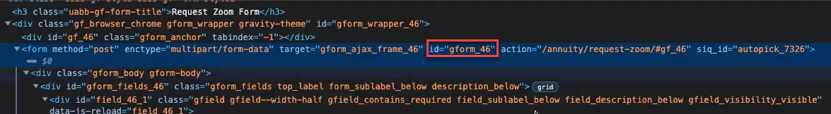 Configuring External Forms Figure 21