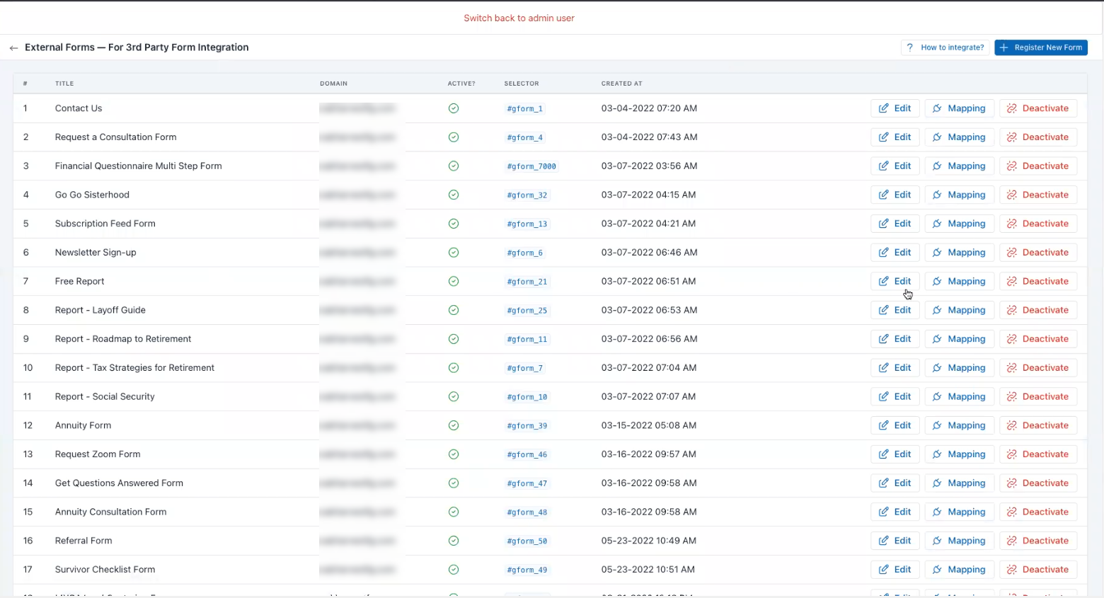 Configuring External Forms Figure 23