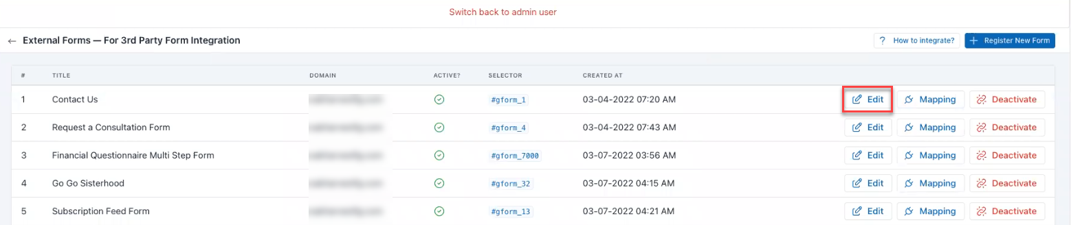 Configuring External Forms Figure 25