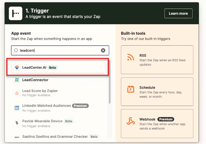 Integration with Zapier Configuration