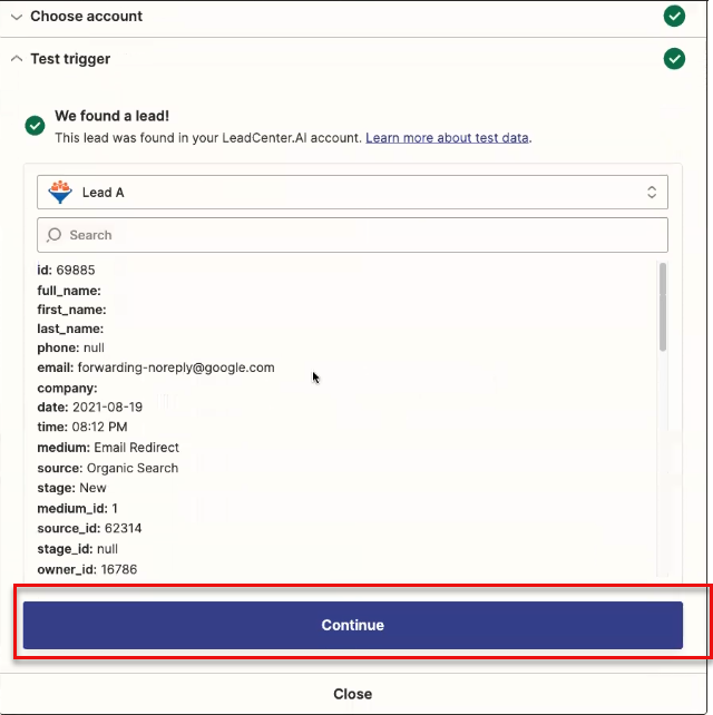 Integration with Zapier Configuration