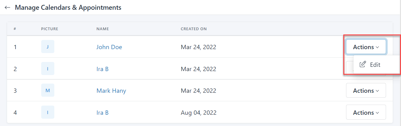 Configuring Calendars and Appointments