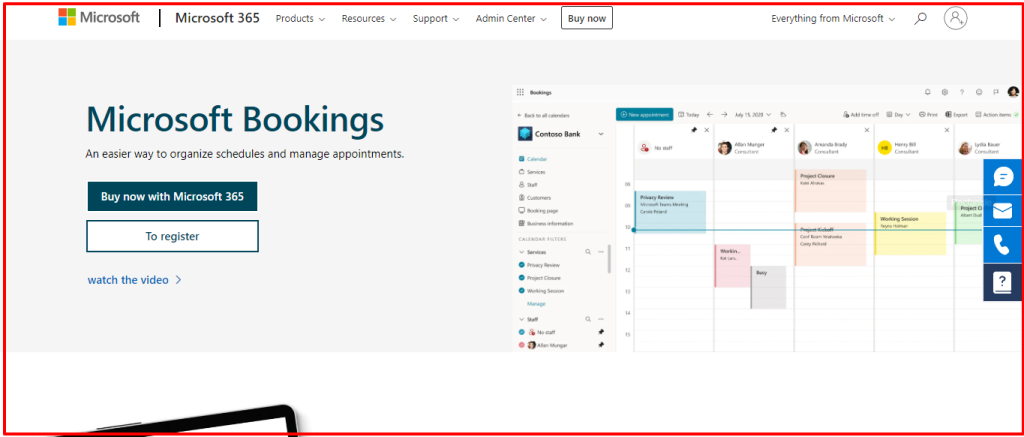 Microsoft booking