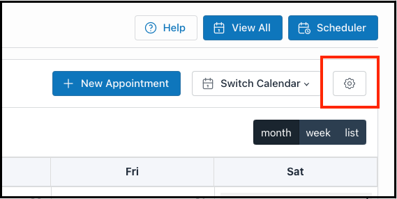 calendar setup